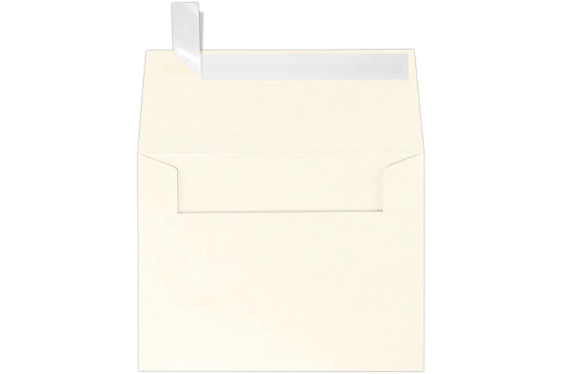 LUXPaper A2 Invitation Envelopes | Peel & Press | 4 3/8" x 5 3/4" | Champagne Metallic | 80lb. Text | 50 Qty - Image 1